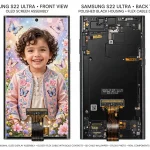 Samsung Galaxy S22 Ultra OLED Display Assembly with Frame