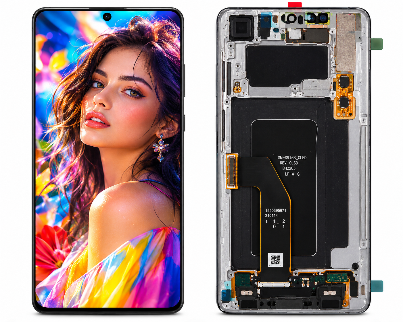 SAMSUNG S23 PLUS ORIGINAL Samsung Galaxy S23 Plus Original Display Assembly with Frame - Image 1
