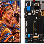 Samsung Galaxy S24 Ultra OLED Display Assembly with Frame